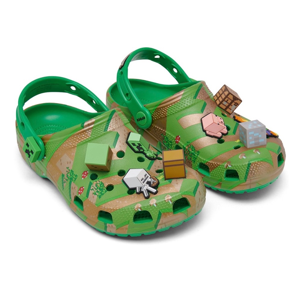 New Kids Minecraft Crocs Size J5